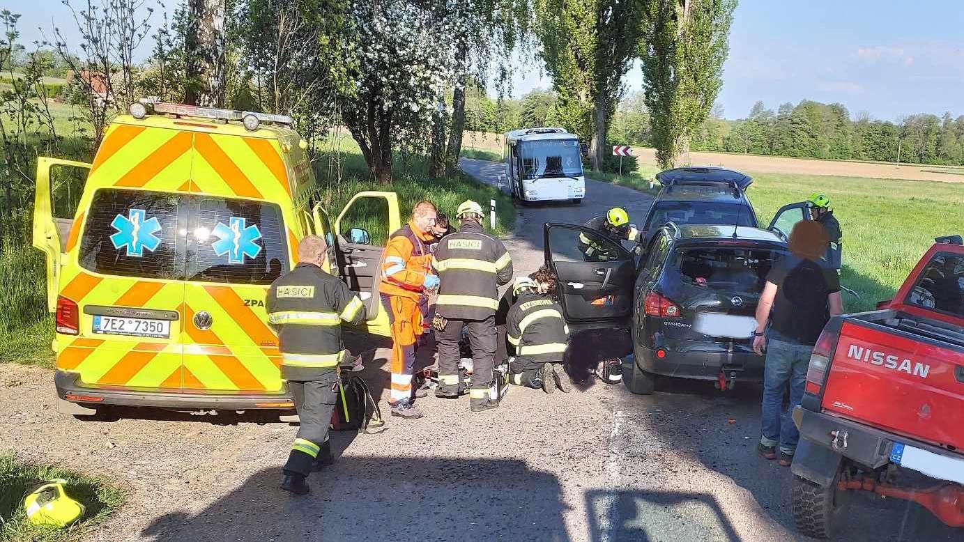 Tragická nehoda u Litomyšle. Foto: HZS