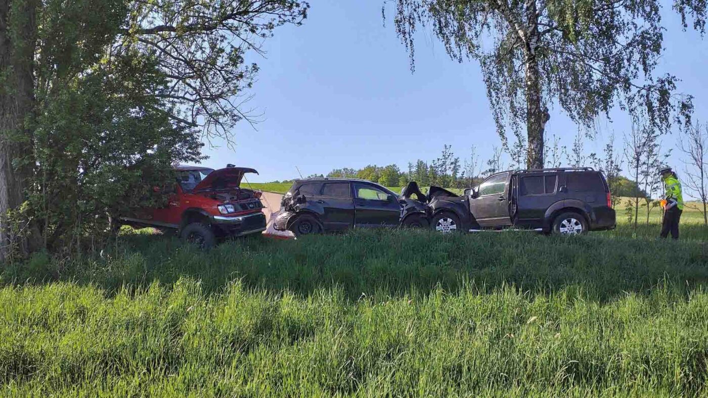 Tragická nehoda u Litomyšle. Foto: HZS