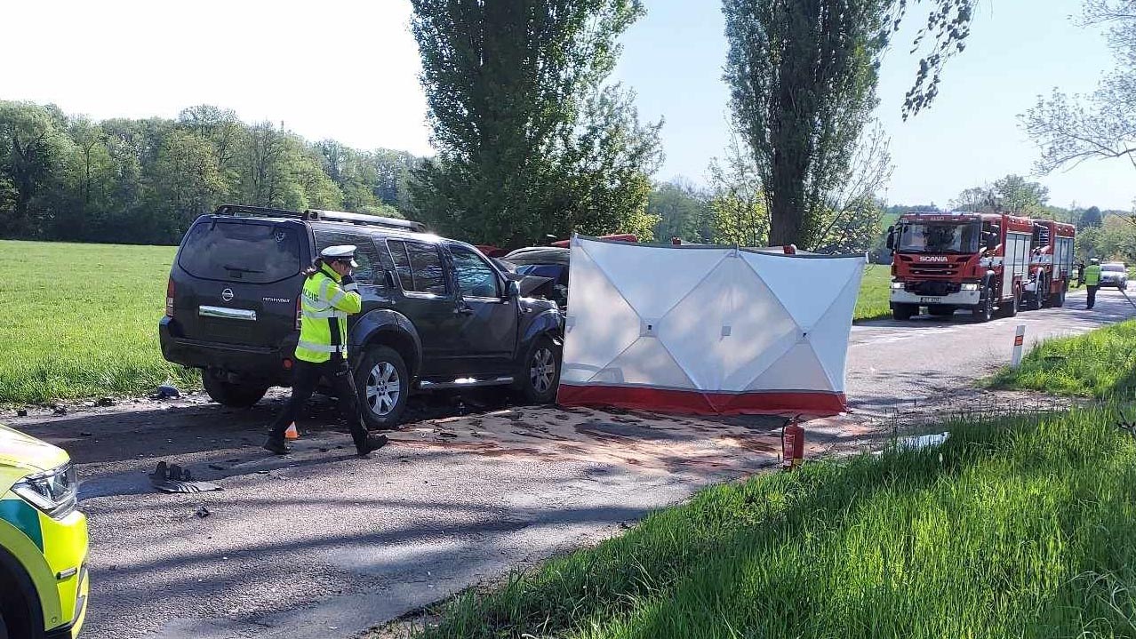 Tragická nehoda u Litomyšle. Foto: HZS