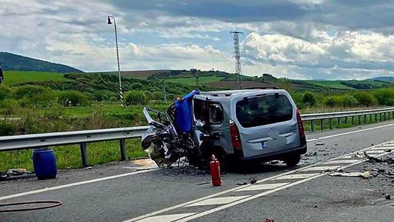 Nedělní tragická nehoda u obce Plavnica. Foto: PSR