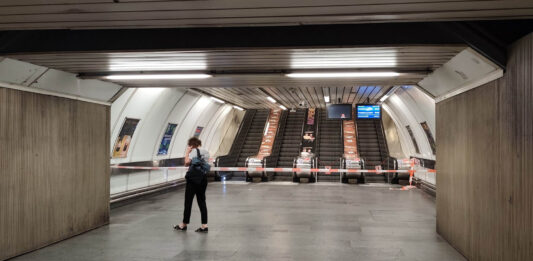 Uzavřen je také přestup z linky A na C.