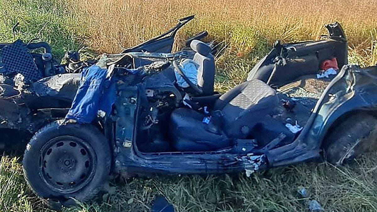 Nehoda na přejezdu v Blovicích. Foto: HZS