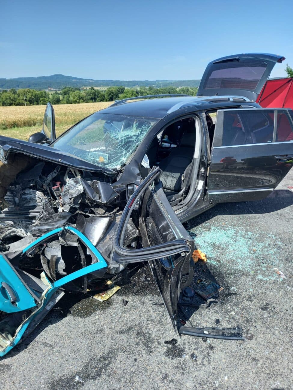 Tragická nehoda u Jičína. Foto: HZS