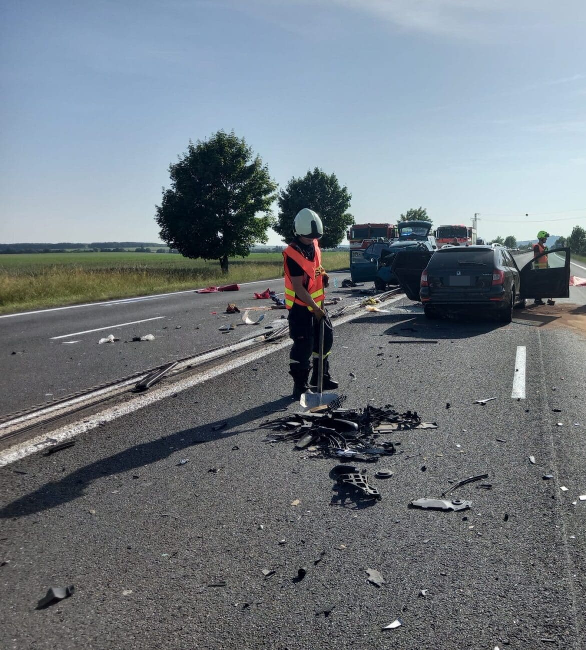 Tragická nehoda u Jičína. Foto: HZS