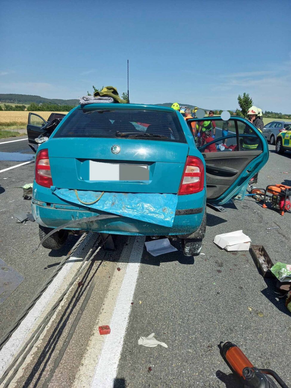 Tragická nehoda u Jičína. Foto: HZS