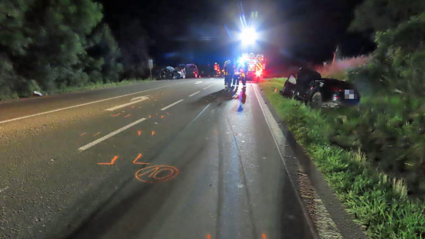 Tragická nehoda u Rozběřice. Foto: PČR