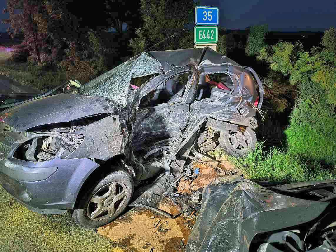 Tragická nehoda u Rozběřice. Foto: HZS