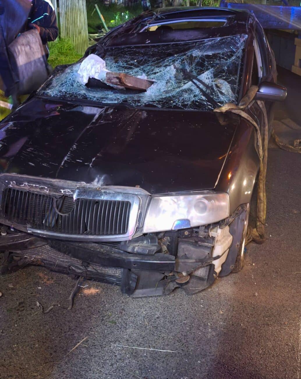 Nehoda ve Velkém Šenově. Foto: HZS