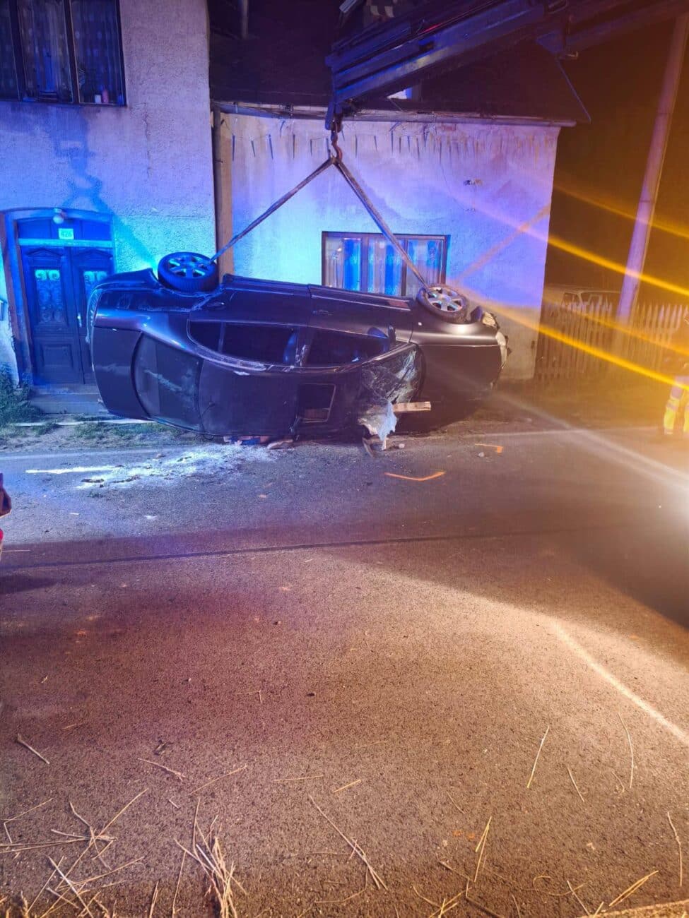 Nehoda ve Velkém Šenově. Foto: HZS