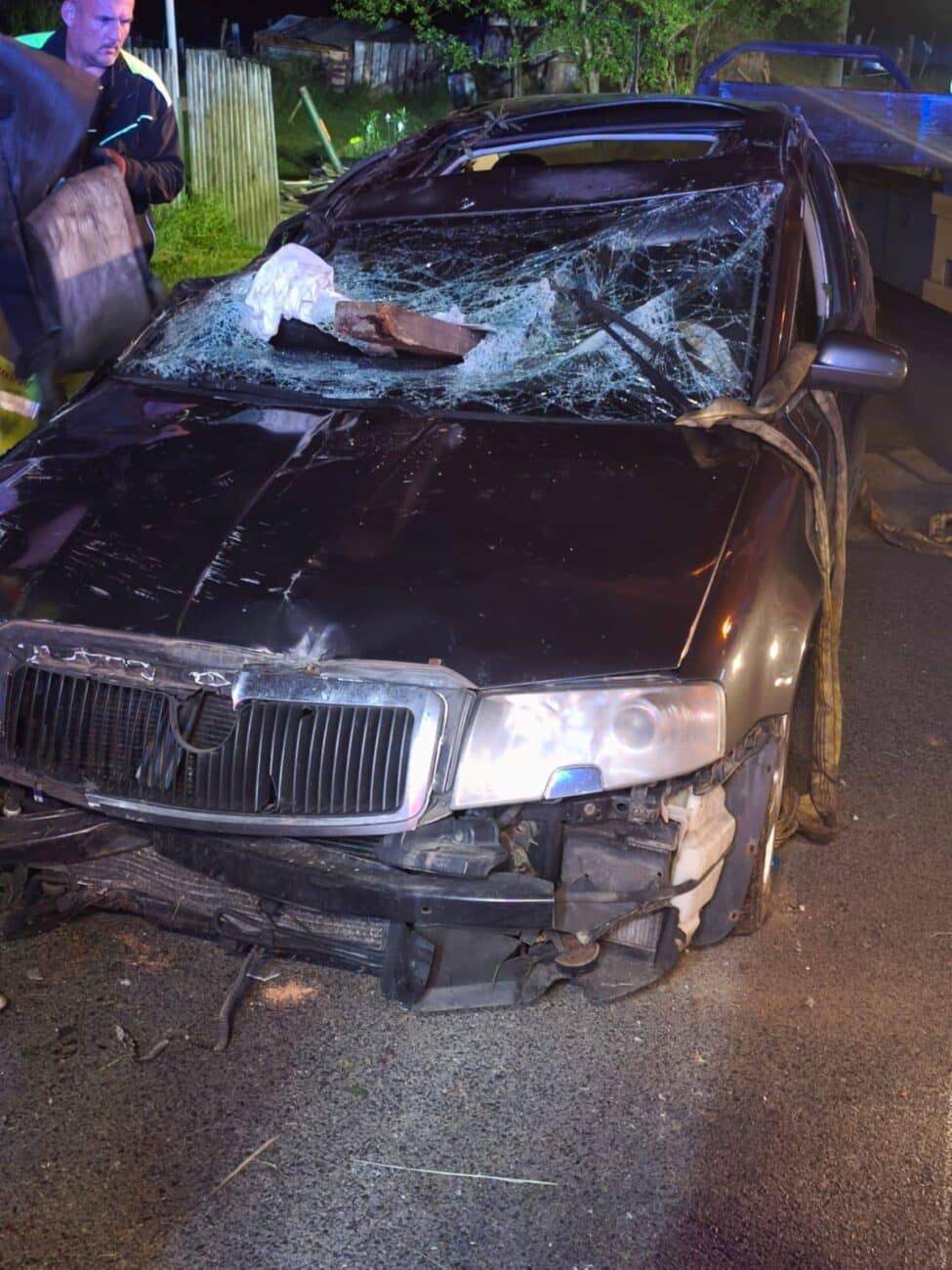 Nehoda ve Velkém Šenově. Foto: HZS