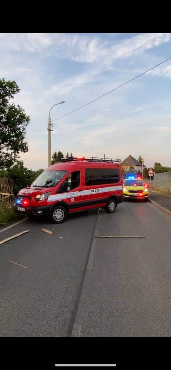 Nehoda ve Velkém Šenově. Foto: HZS