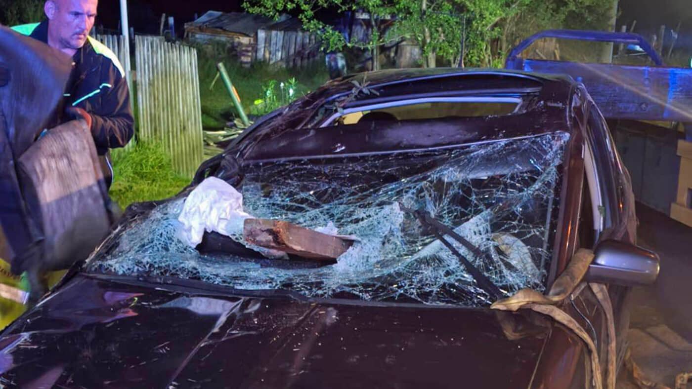 Nehoda ve Velkém Šenově. Foto: HZS