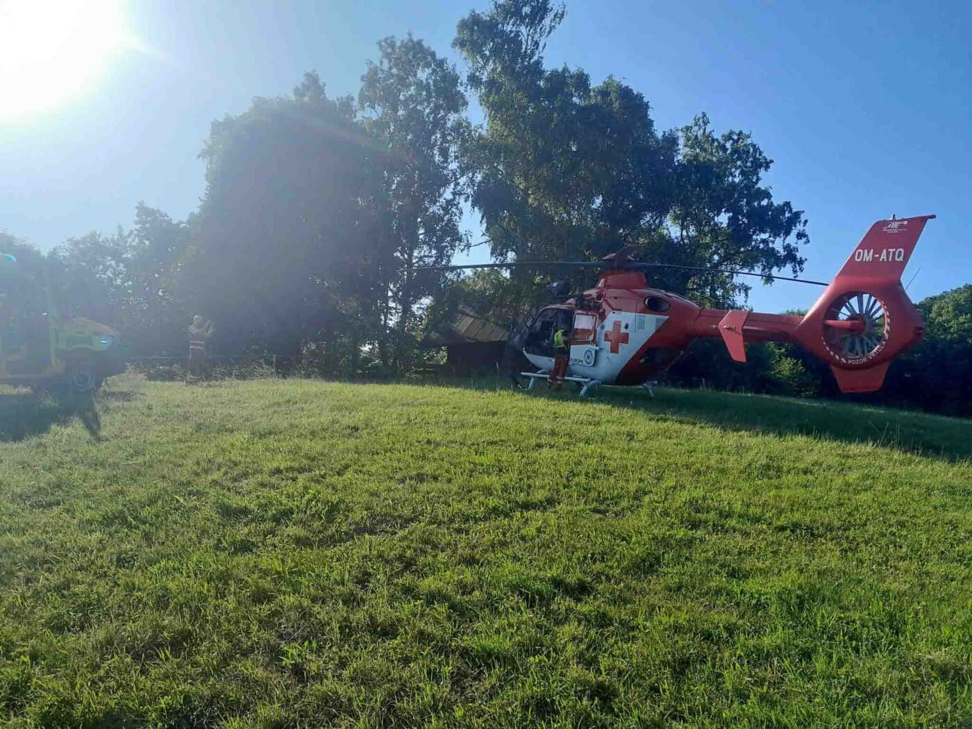 Nehoda traktoru na Novojičínsku. Foto: ZZS