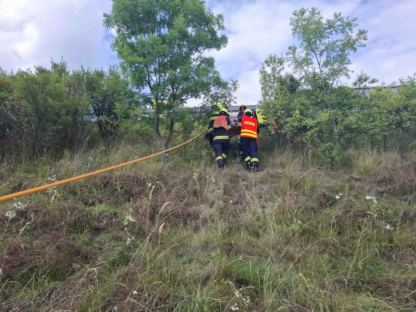 Nehoda kamionu na dálnici D1 u Lipníku nad Bečvou.