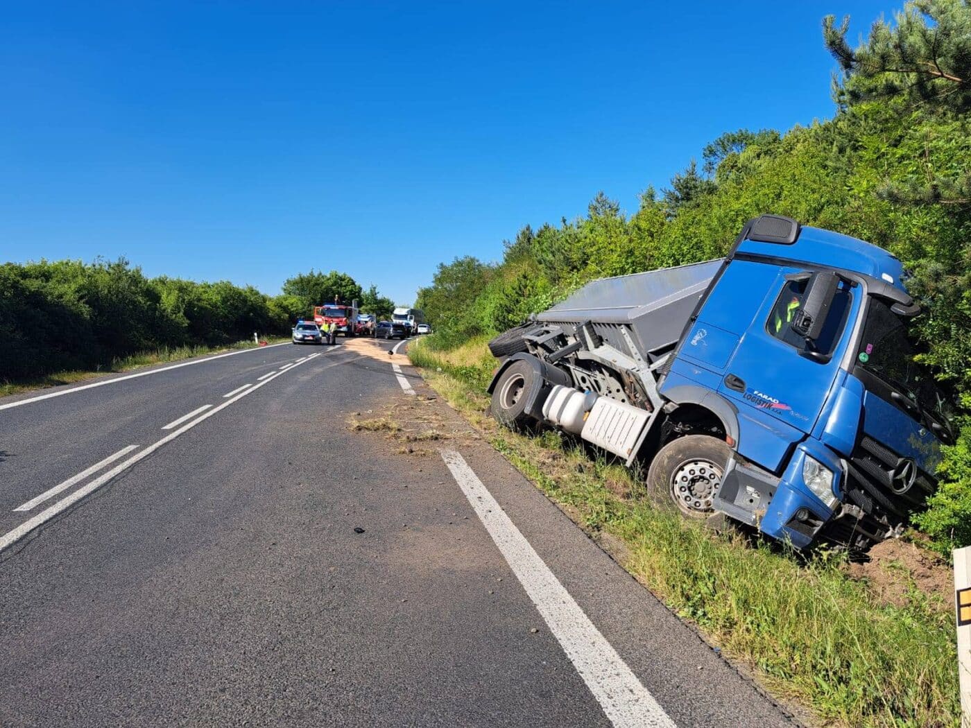 Vážná nehoda u Nové Vsi. Foto: ČČK