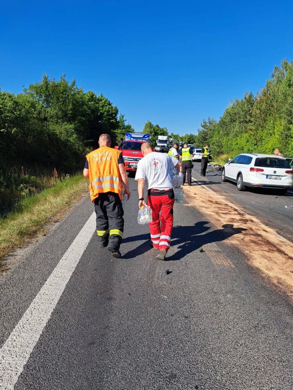 Vážná nehoda u Nové Vsi. Foto: ČČK