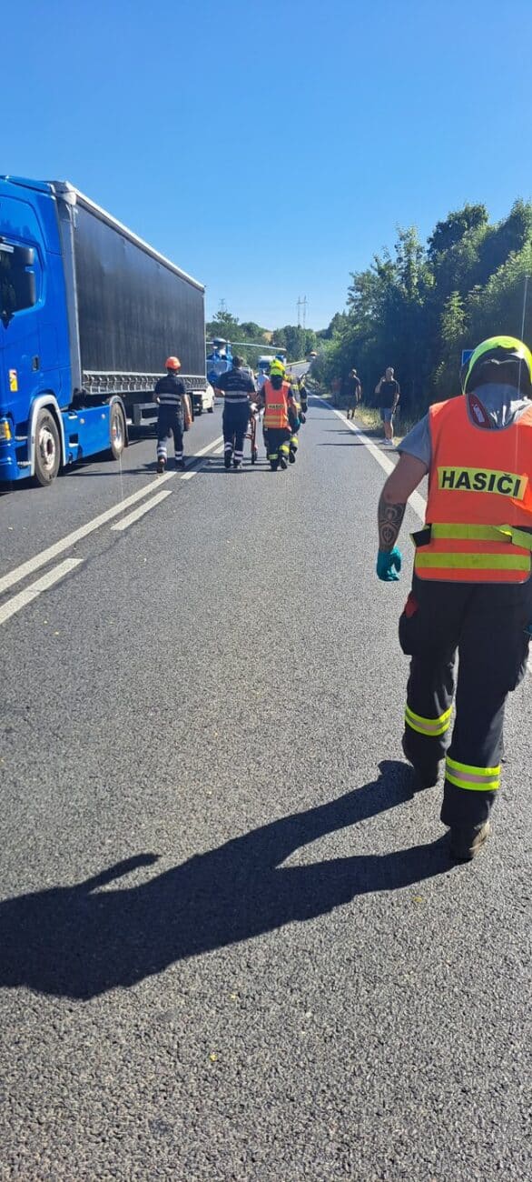Vážná nehoda u Nové Vsi. Foto: HZS