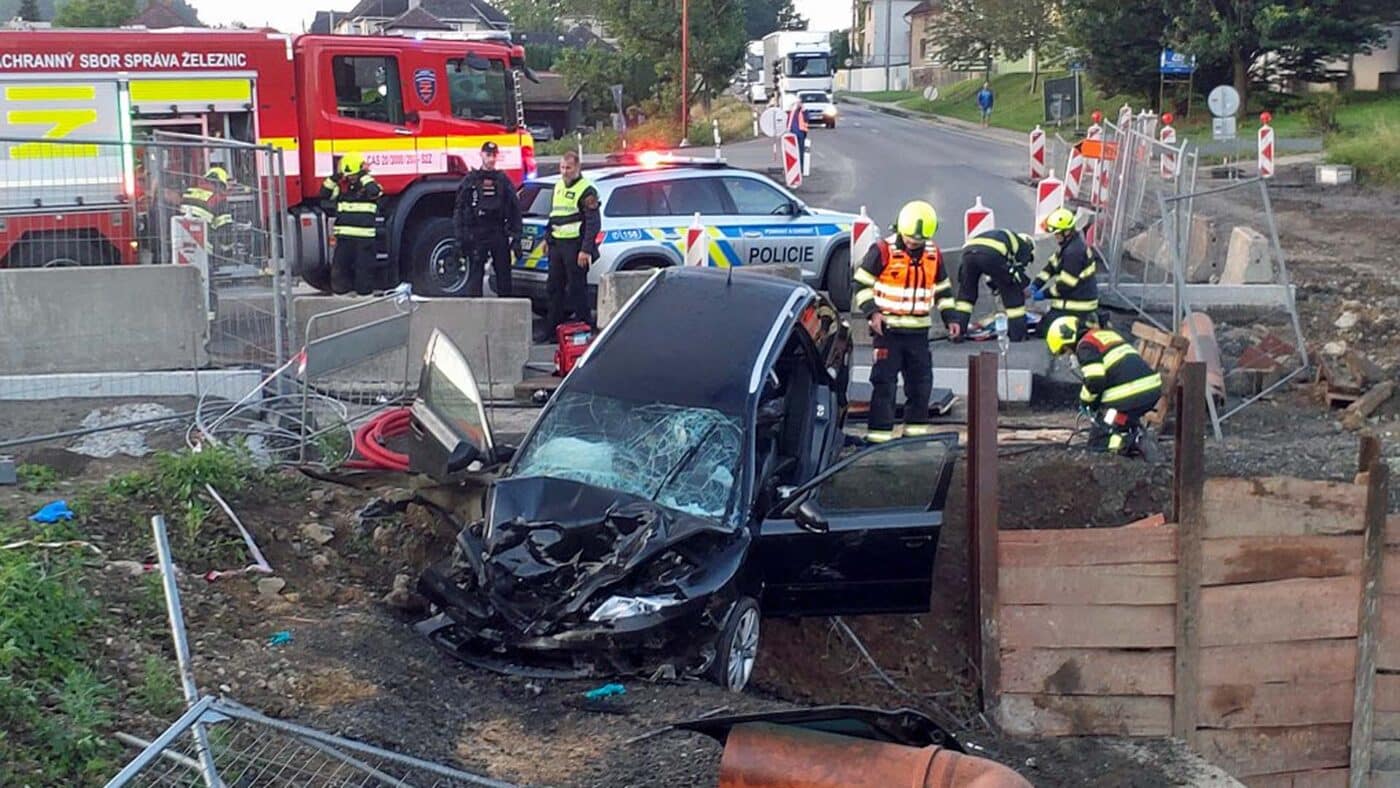 Tragická nehoda v České Třebové. Foto: HZS