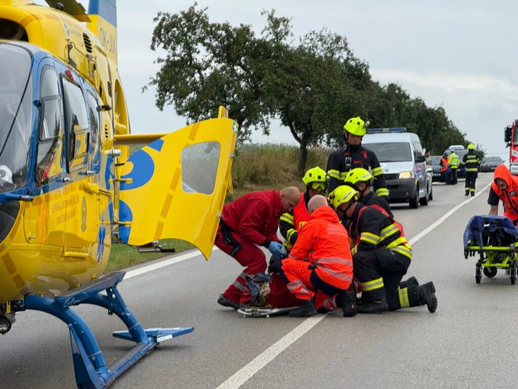 Tragická nehoda u Horní Pěny. Foto: ZZS