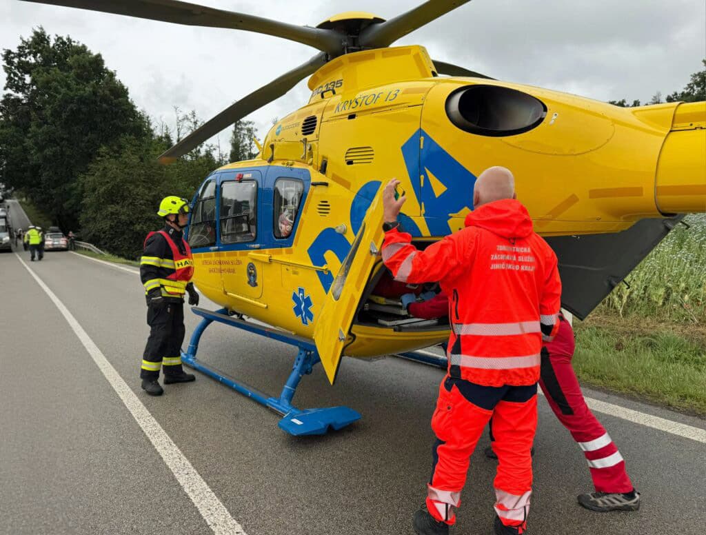 Tragická nehoda u Horní Pěny. Foto: ZZS