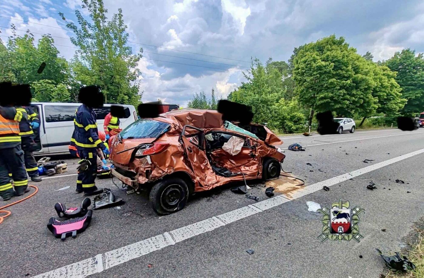 Tragická nehoda mezi Slatiňany a Nasavrky. Foto: JSDH