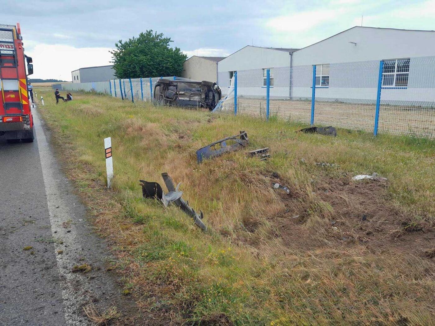 Nehoda u Bělé pod Bezdězem. Foto: HZS  