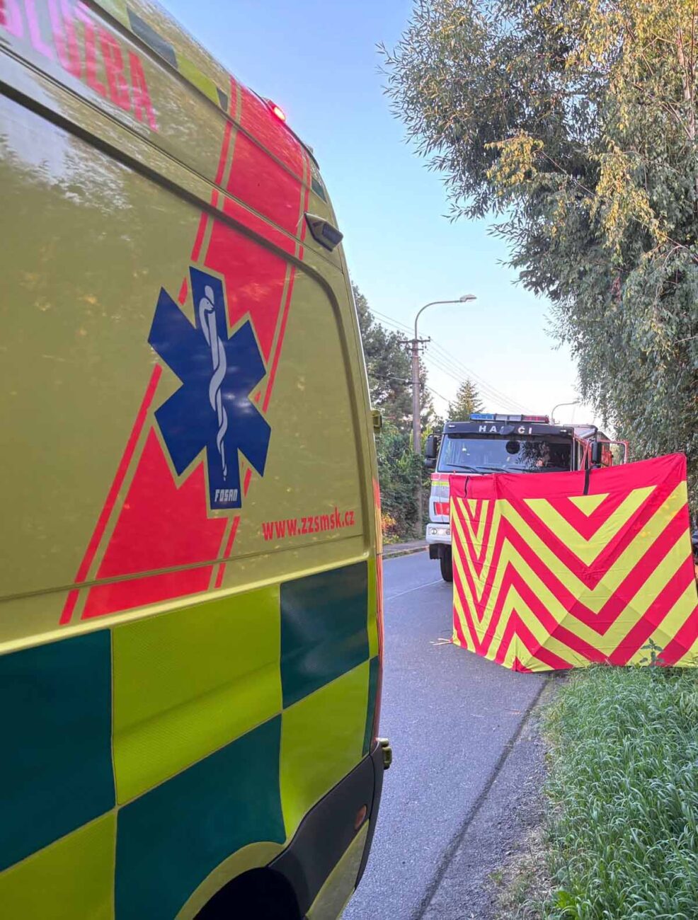 Tragická nehoda motorkáře v Českém Těšíně.