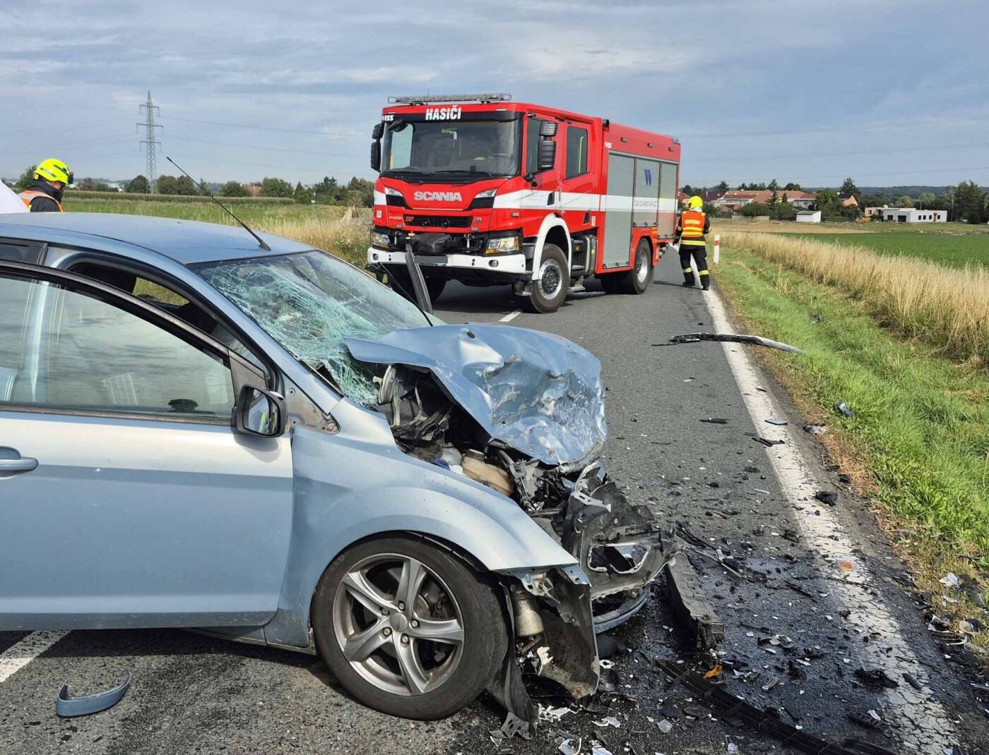 Tragická nehoda u Bezměrova. Foto: HZS