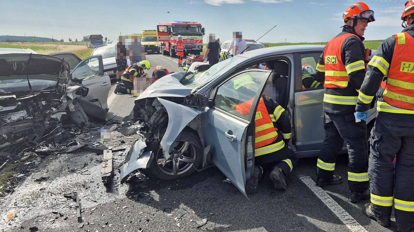Tragická nehoda u Bezměrova. Foto: HZS