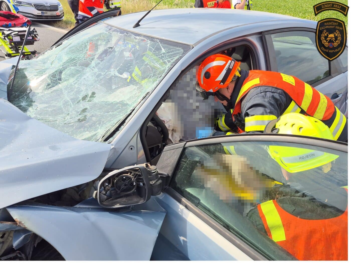Tragická nehoda u Bezměrova. Foto: HZS