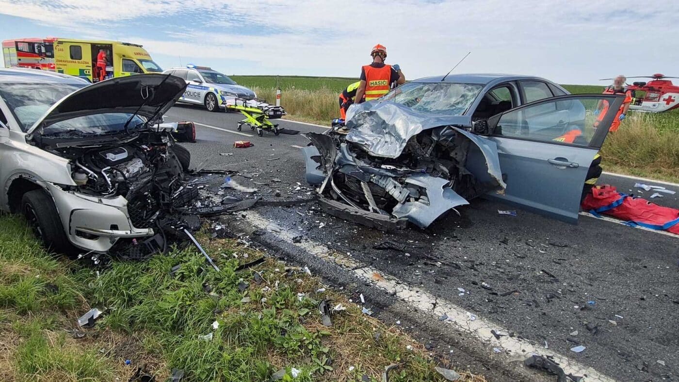 Tragická nehoda u Bezměrova. Foto: HZS