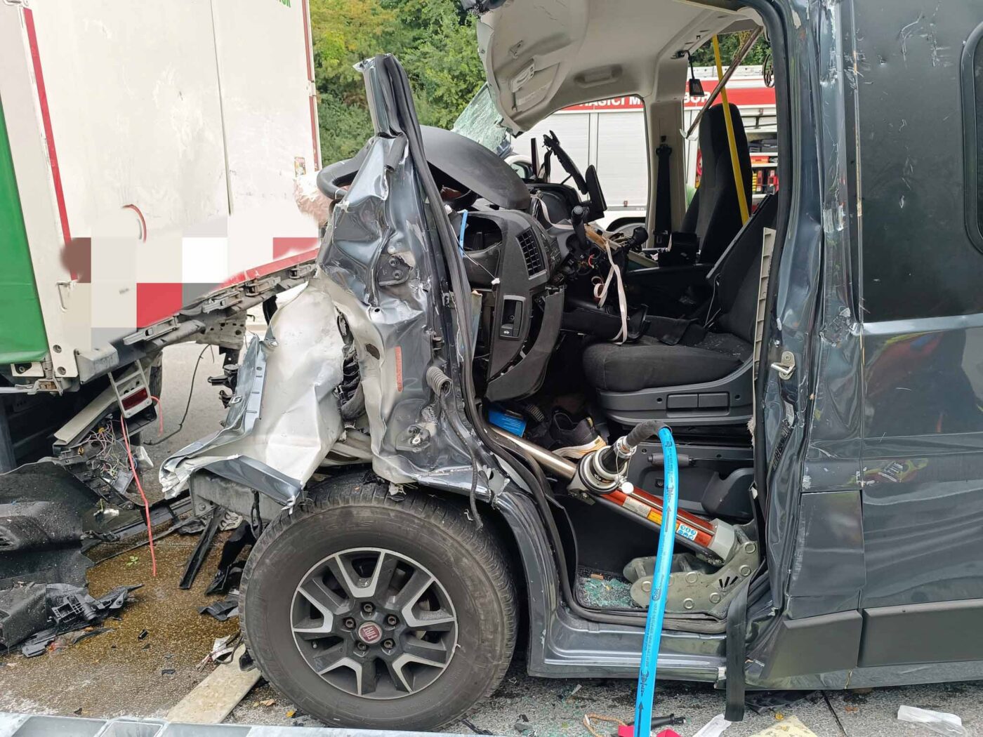 Tragická nehoda na dálnici D5. Foto: HZS