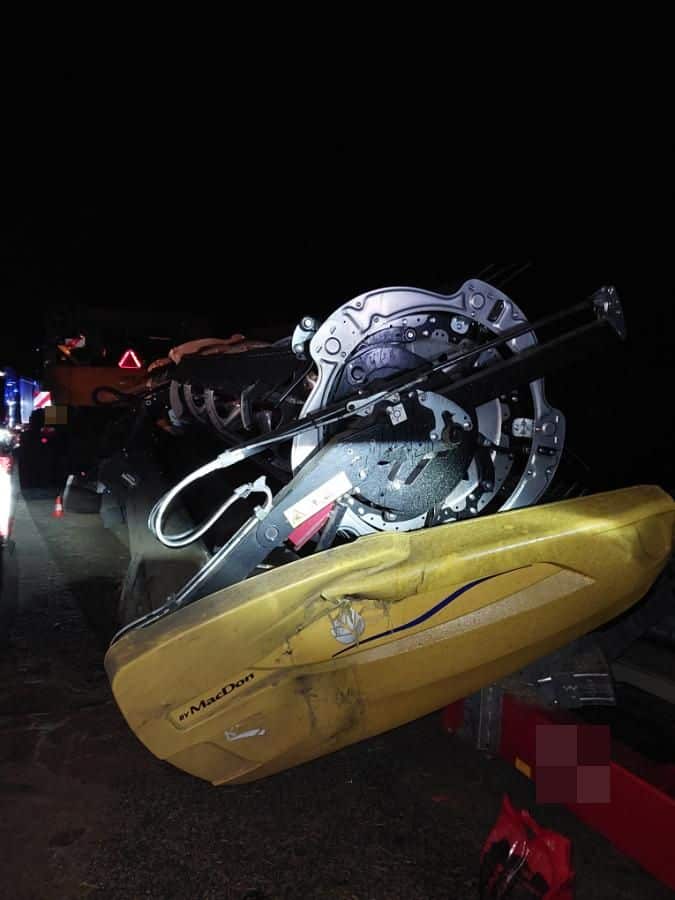 Nehoda kombajnů na obchvatu Jičína. Foto: PČR