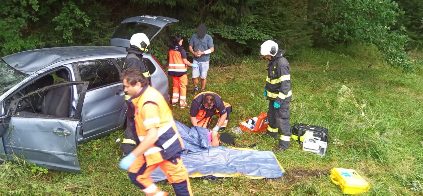 Nehoda u Blatné. Foto: HZS