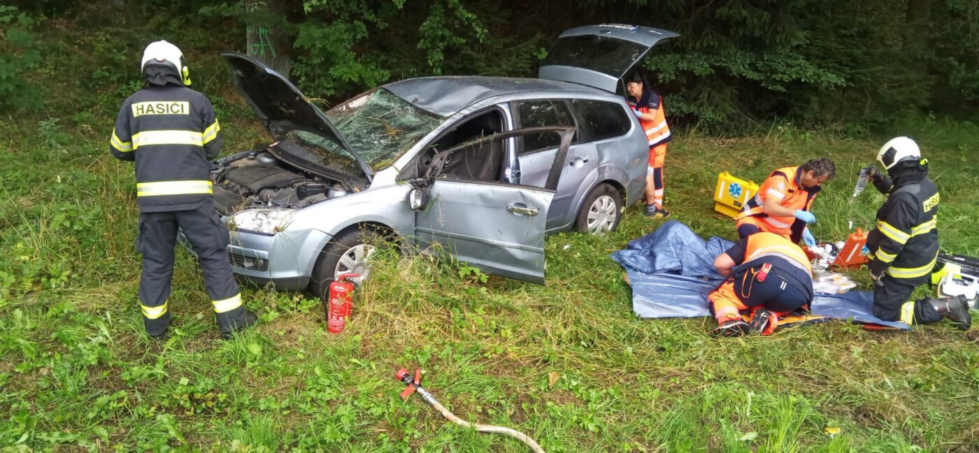 Nehoda u Blatné. Foto: HZS