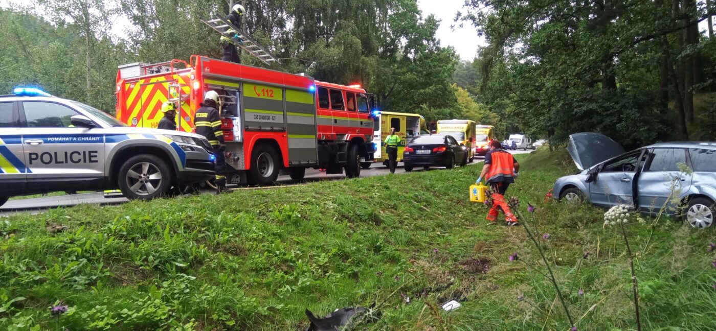 Nehoda u Blatné. Foto: HZS