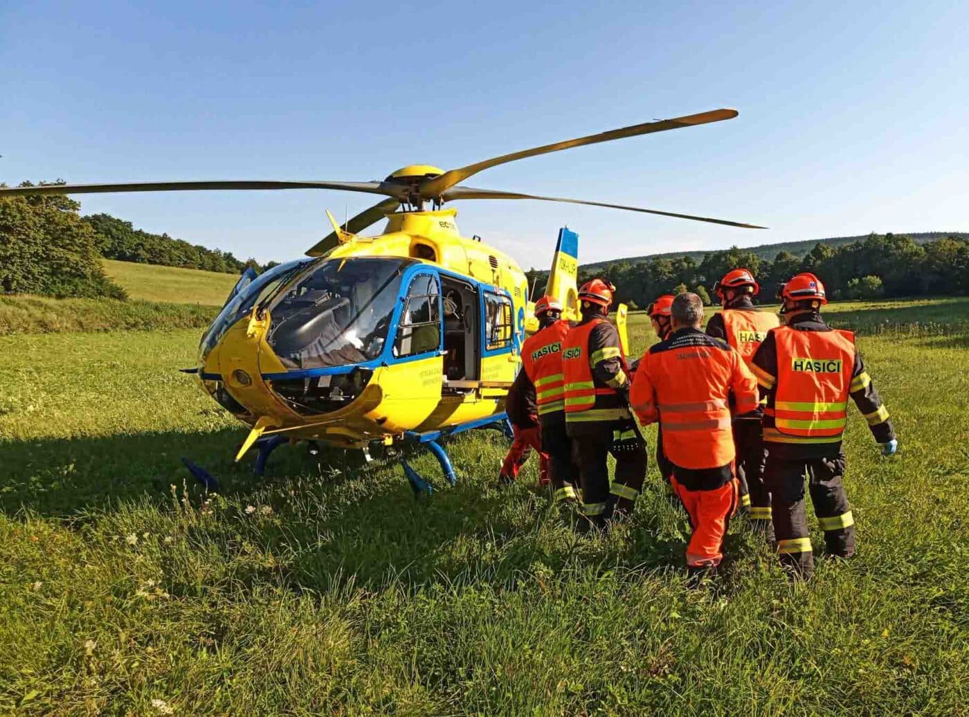 Vážná nehoda u Kaňovic. Foto: HZS