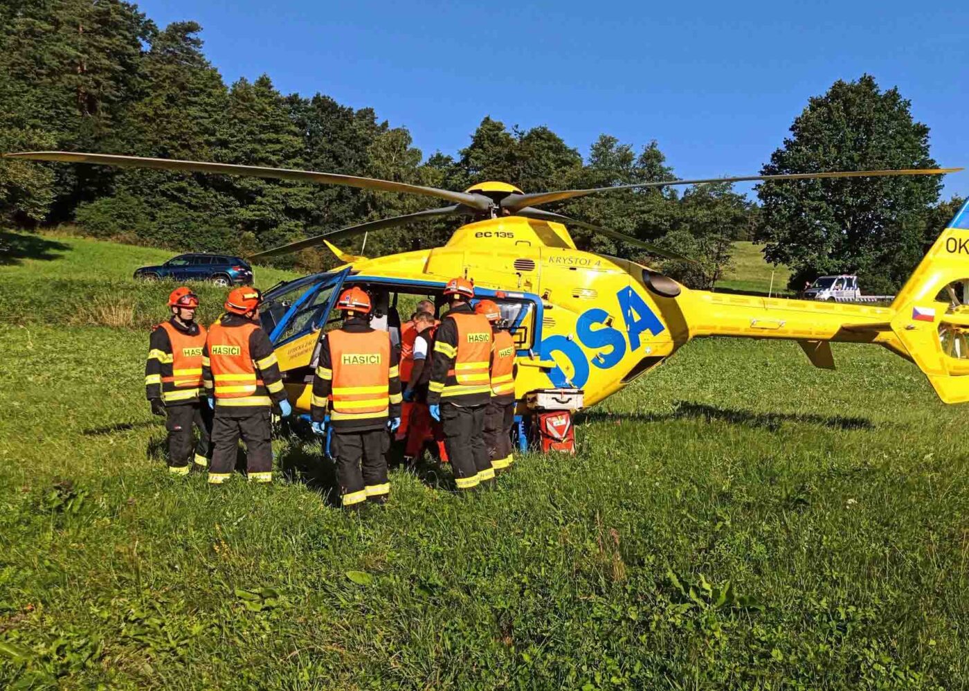 Vážná nehoda u Kaňovic. Foto: HZS