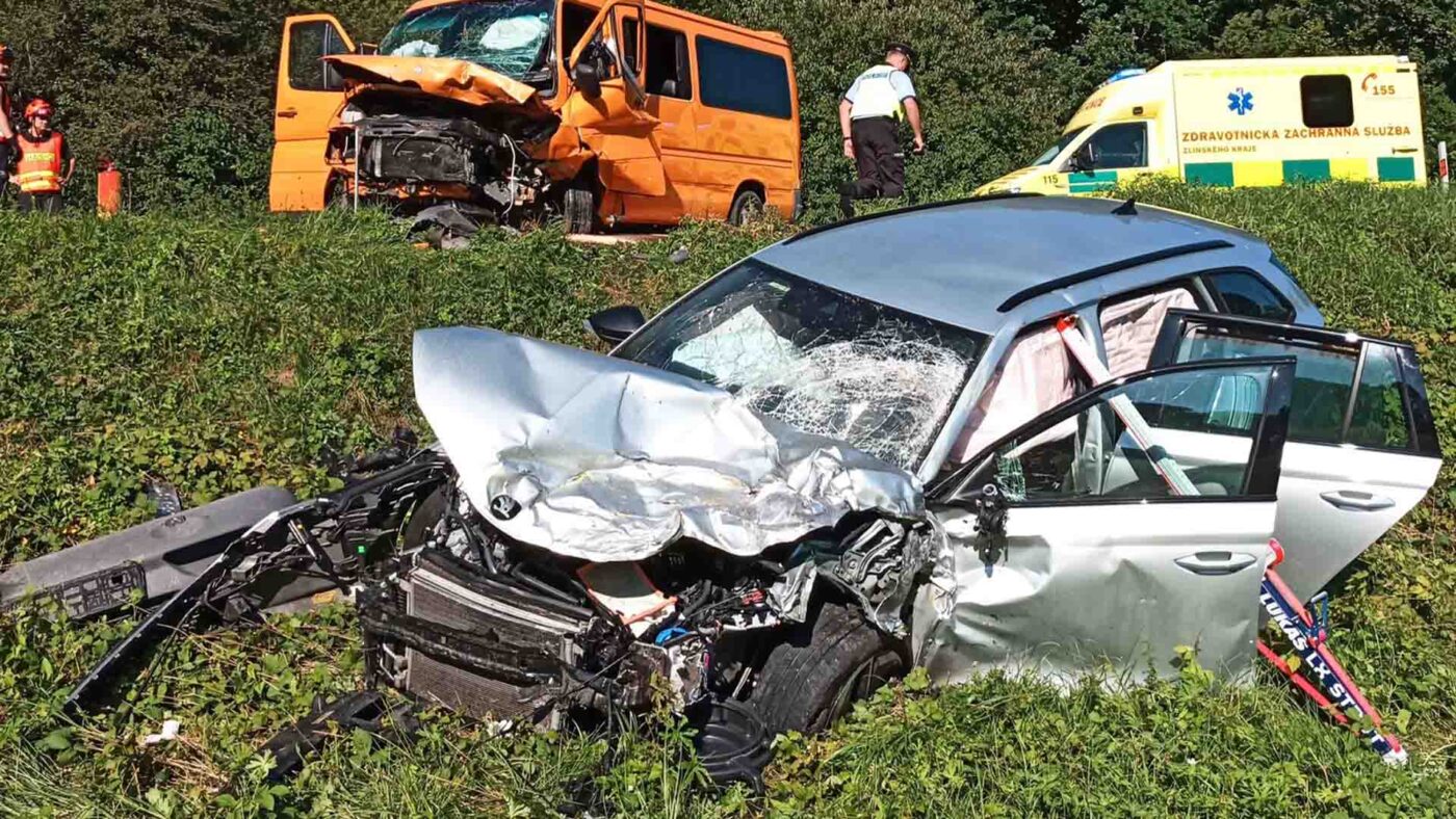 Vážná nehoda u Kaňovic. Foto: HZS