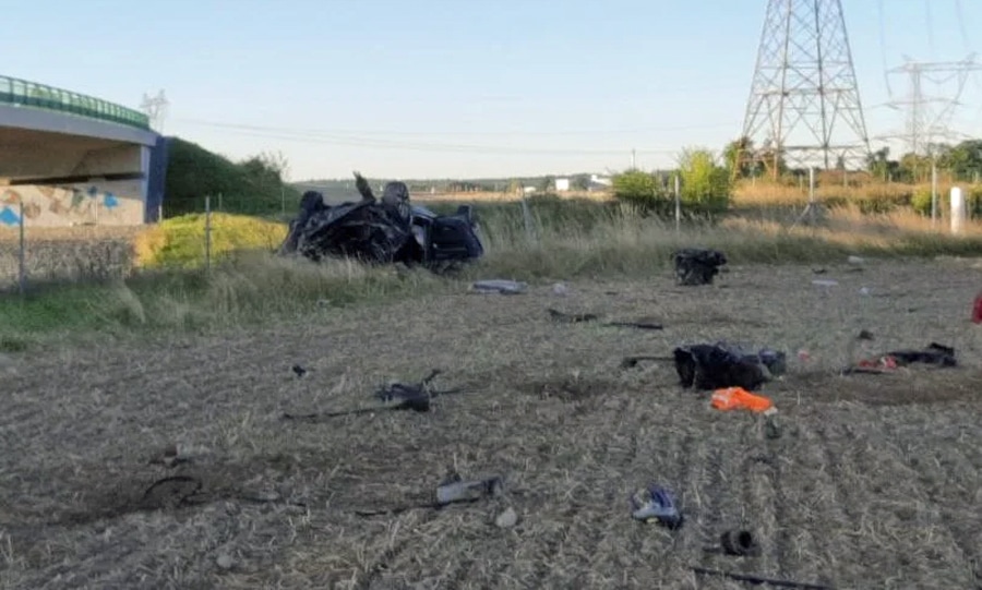 Tragická nehoda u Ševětína. Foto: PČR