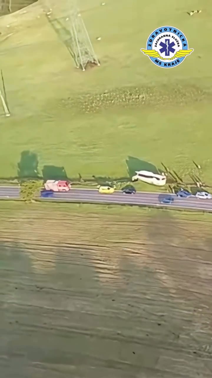 VIDEO: Nehoda autobusu u Tiché. Video: ZZS