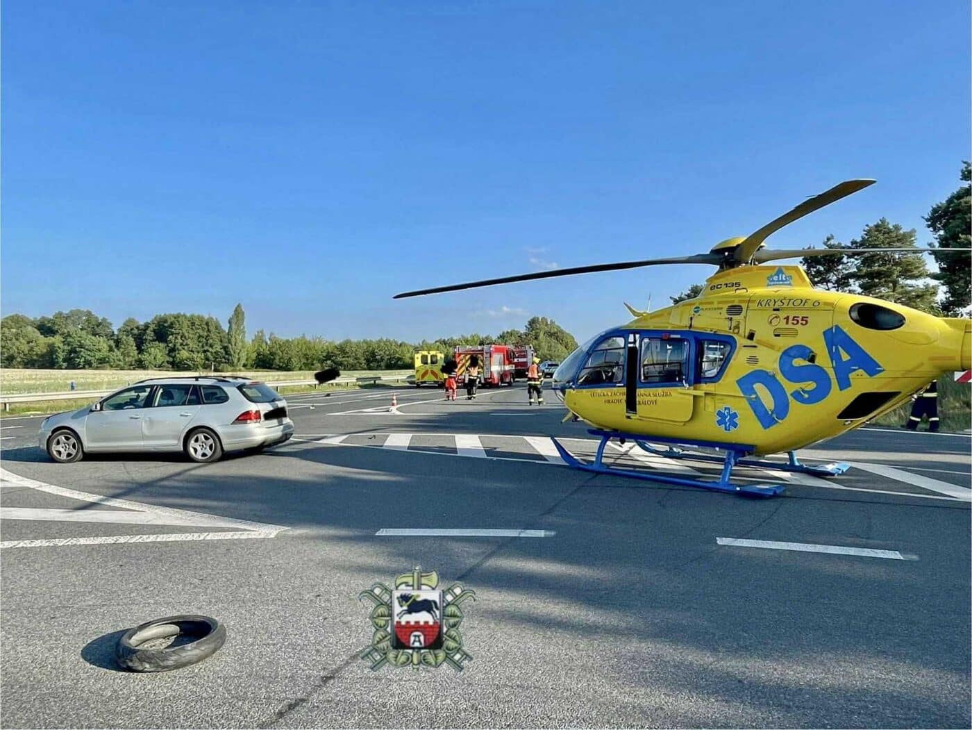 Vážné víkendové nehody motorkářů v Pardubickém kraji. Foto: HZS