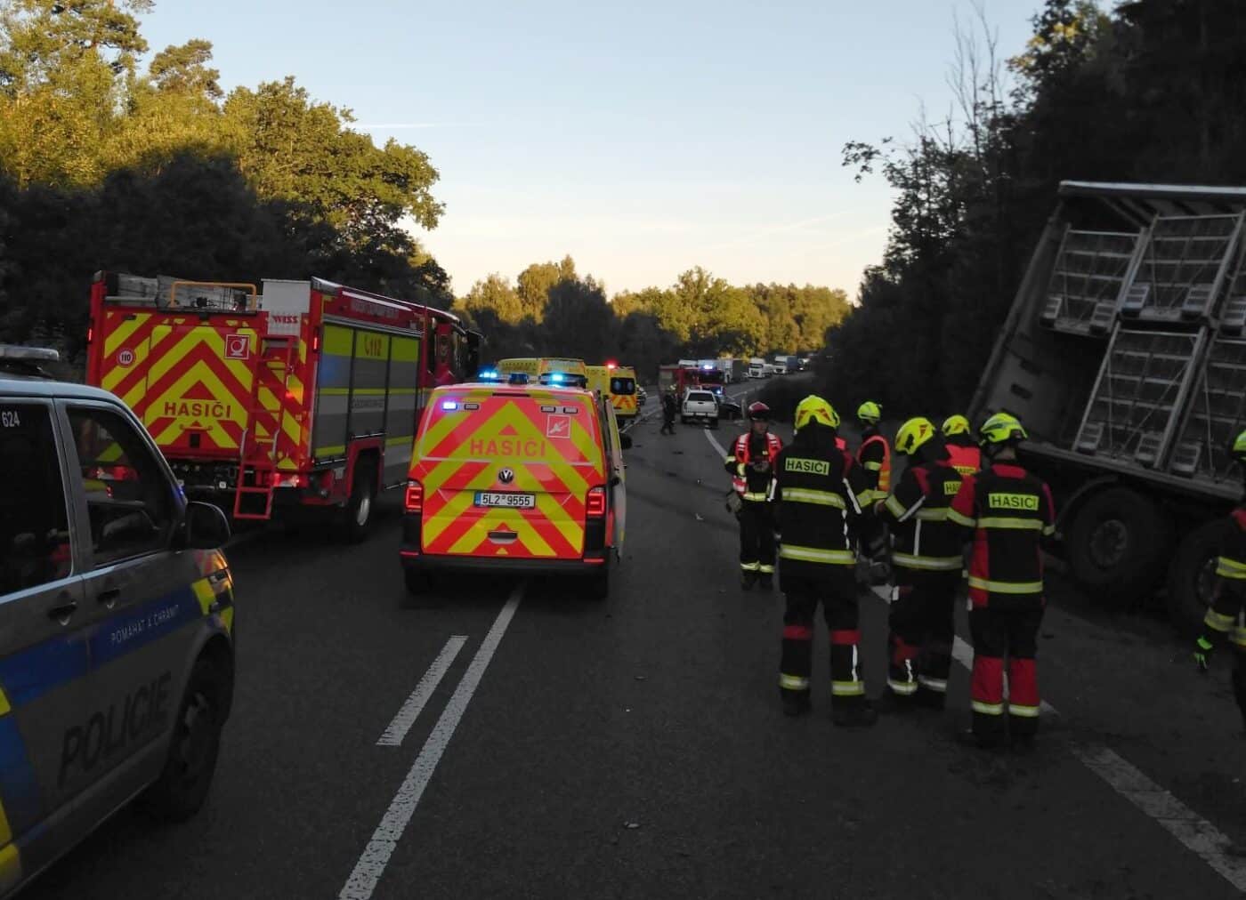 Tragická nehoda u Václavic. Foto: HZS