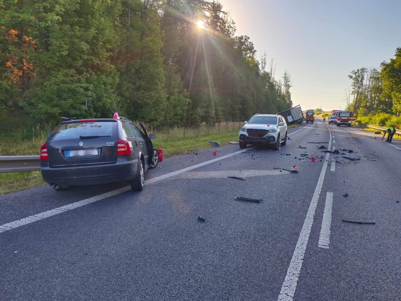 Tragická nehoda u Václavic. Foto: HZS