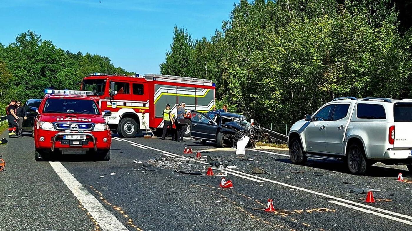 Tragická nehoda u Václavic. Foto: HZS
