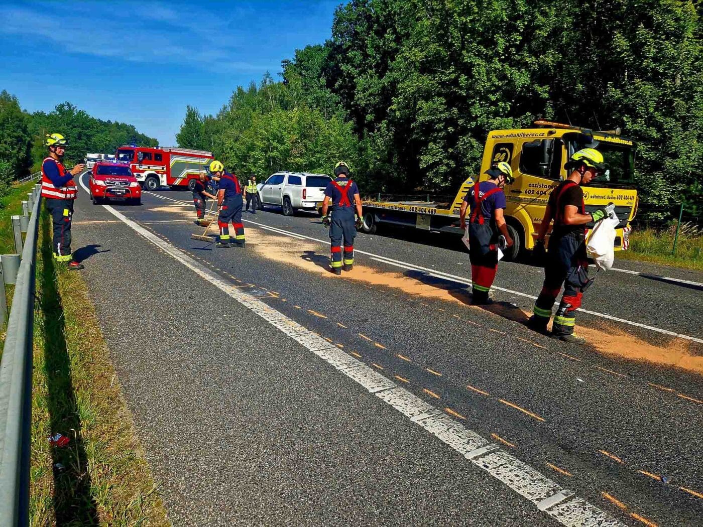 Tragická nehoda u Václavic. Foto: HZS