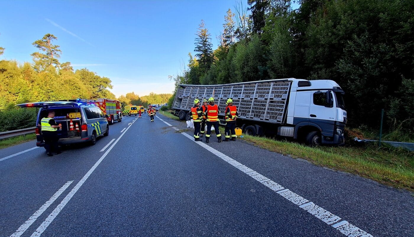 Tragická nehoda u Václavic. Foto: HZS