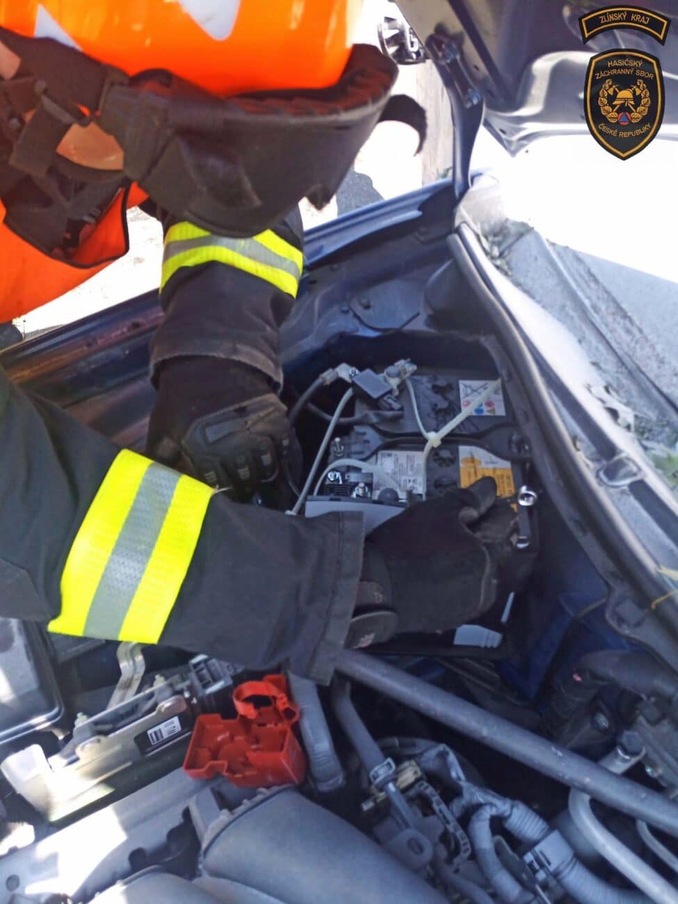 Nehoda u Zdounek. Foto: HZS