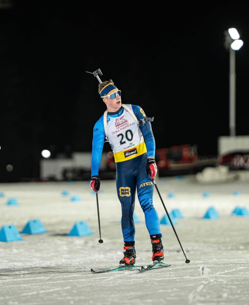 Biatlonista Jan Vaňha. Foto: Instagram