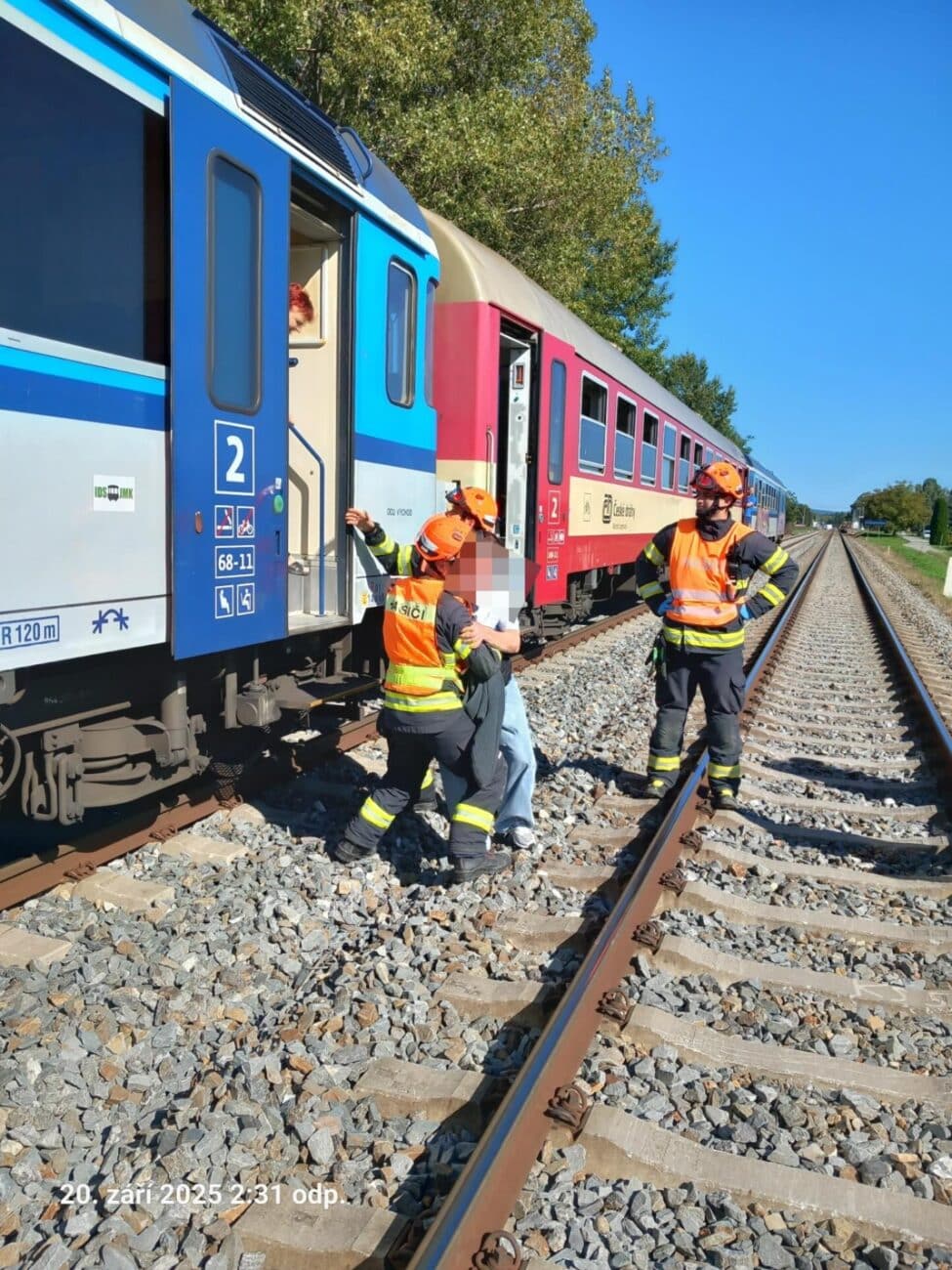 Tragická nehoda u Křižanovic. Foto: PČR